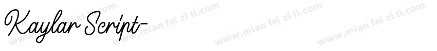 Kaylar Script字体转换
